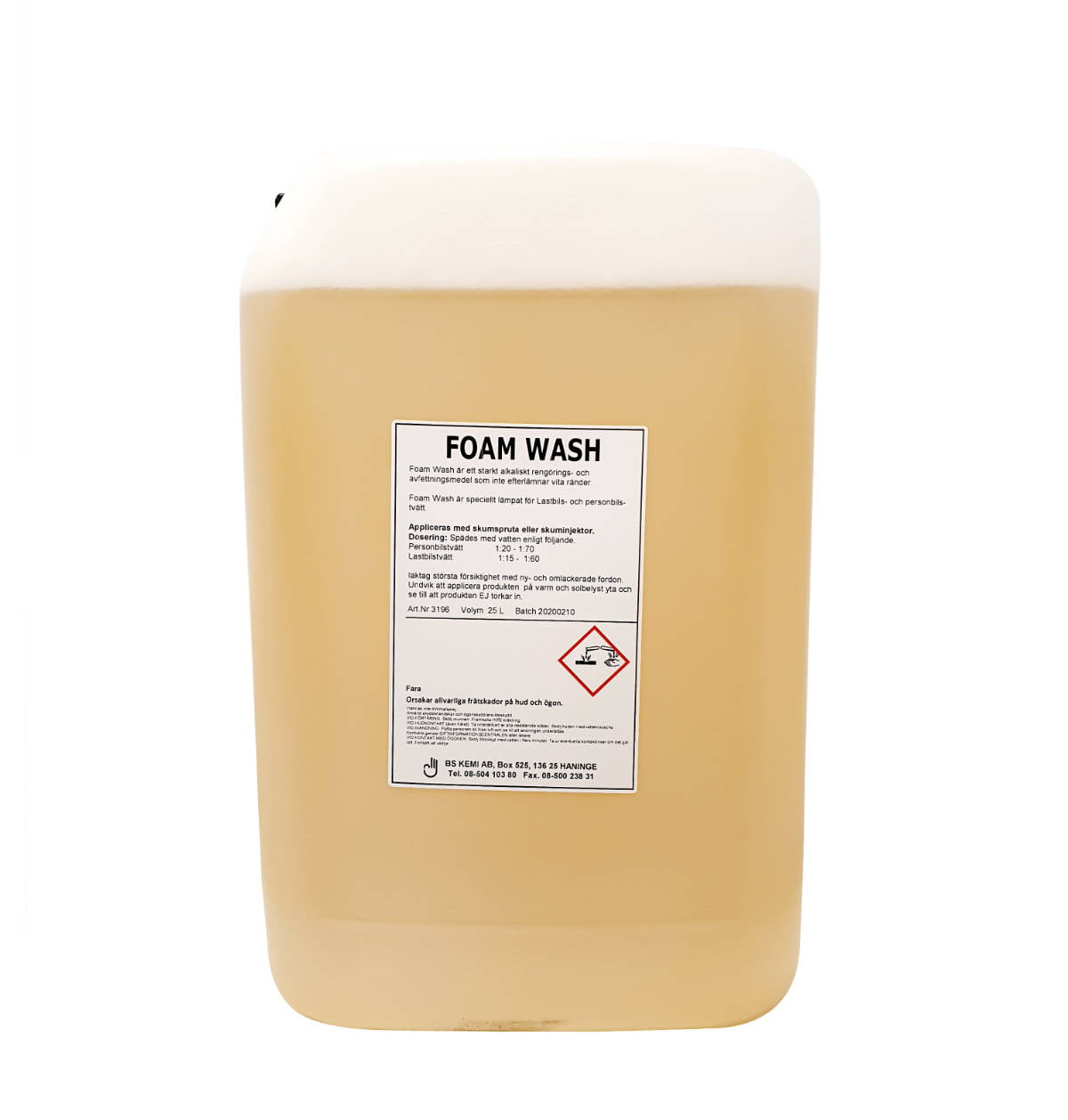 3196 Foam wash